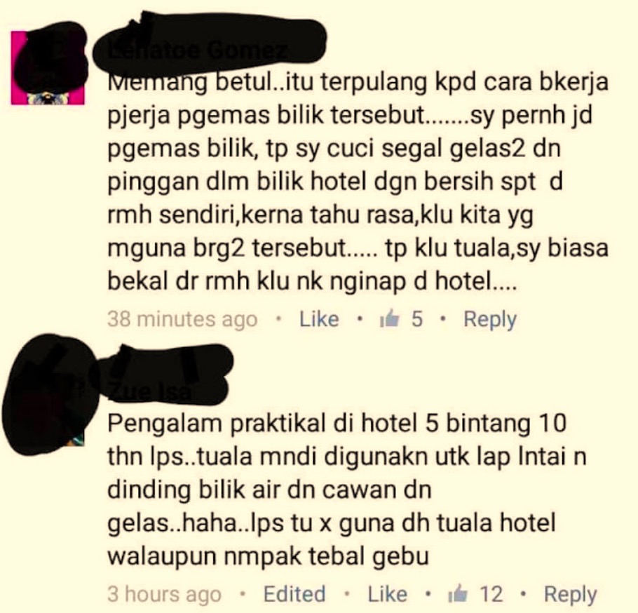 arenagempak.com - Bekas Pekerja Hotel Dedah 7 Perkara Jijik Yang Jadi Tabiat Segelintir Pekerja Hotel