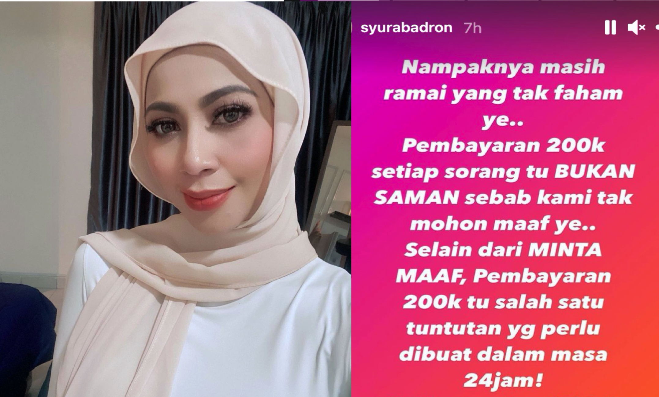 Bukan Saman, RM200 Ribu Salah Satu Tuntutan Dalam 24 Jam Selain Meminta Maaf!