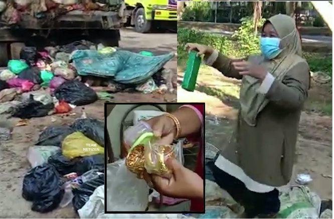 Ahli Keluarga Terbuang Barangan Kemas Bernilai RM70,000, Wanita Selongkar Sampah Di Depoh Untuk Mencarinya - arenagempak.com