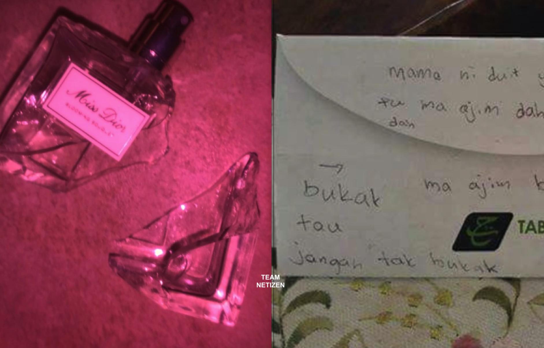 Teruk Dimarah Kerana Pecahkan Perfume Kegemaran Ibunya, Nota Dari Anaknya Meruntun Jiwa Ibu