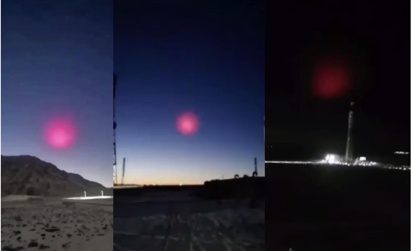 Kemunculan Misteri Objek Berwarna Pink Di Langit Selama 40 Minit Sebelum Lenyap, Ramai Dakwa Ianya UFO