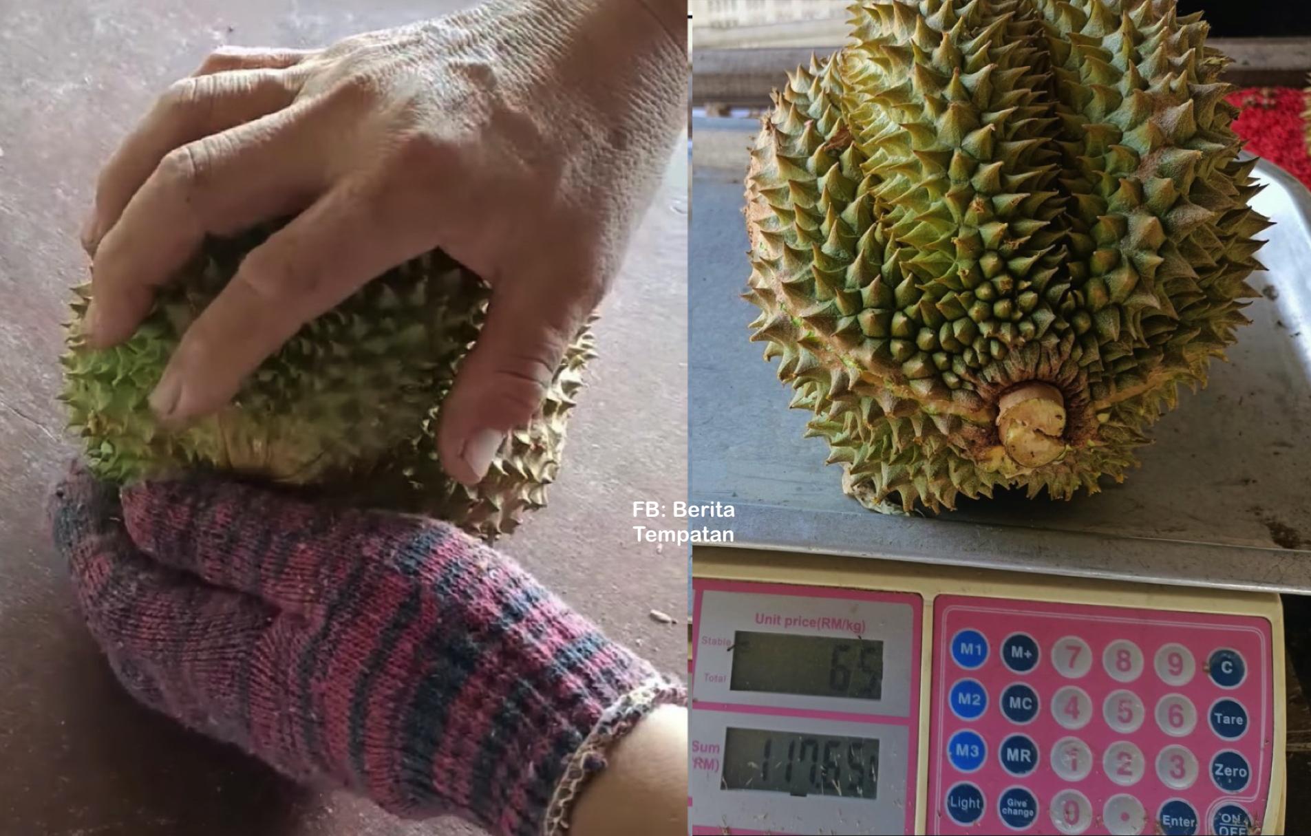 Beli Durian Duri Hitam (Black Thorn) Harga RM117, Lelaki Tergaman Melihat Isi Dalamnya