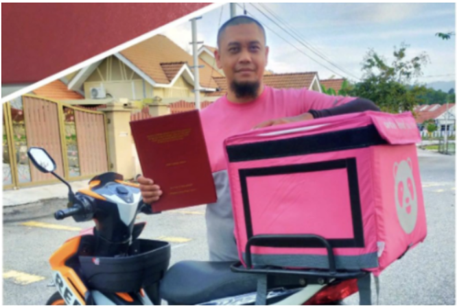 Rider Foodpanda Berjaya Genggam Ijazah Doktor Falsafah (PhD)